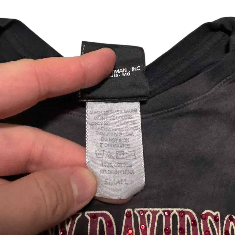 2009 Harley Davidson Shallotte North Carolina‎ Rhinestone Shirt Women's Small